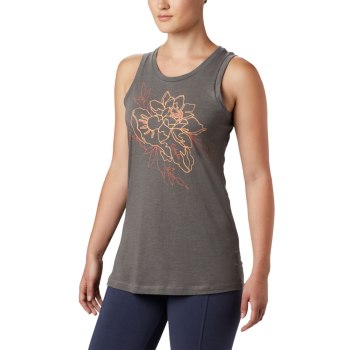 Columbia Tanktop Dames, Bluff Mesa Grijs Bloemen, 28KQJNFBS